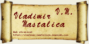 Vladimir Mastalica vizit kartica